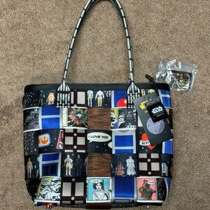 Harveys Seatbelt Star Wars Patchwork Crossbody Tote - New With Tags